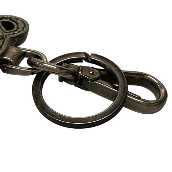 Auth PRADA - 1AR245 Silver Leather Bag Charm - Picture 5 of 5